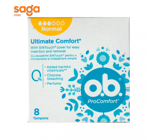 Тампоны о.b. нормал, в упаковке-8шт.