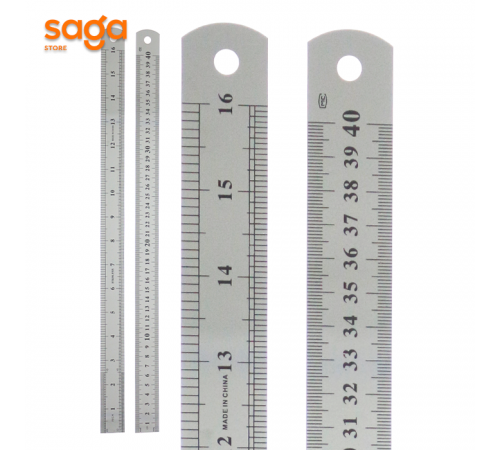 Линейка металлическая, длина-40см, 4055