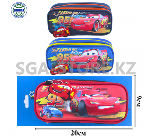 Школьный пенал "Молния Маквин", количество отделений-2шт. 8808