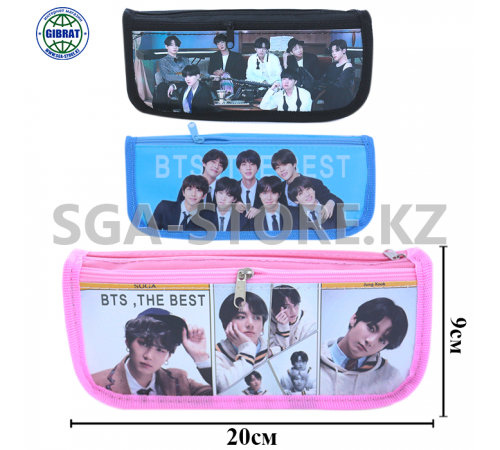 Школьный пенал "BTS", количество отделений-2шт. 5278