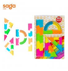 Линейки в наборе-4шт, пластиковый 20см, 1825.