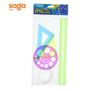 Линейки в наборе-5шт, пластиковый 30см, 1020.