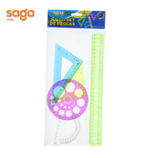 Линейки в наборе-5шт, пластиковый 30см, 1020.