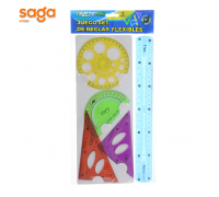 Линейки в наборе-5шт, гелевый 30см,  1069.