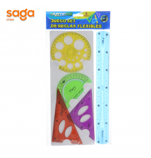 Линейки в наборе-5шт, гелевый 30см,  1069.