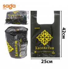 Пакет/Майка Гигант 3-нан 2000гр 1/15 "Казахстан-Арман" черный 250*420мм