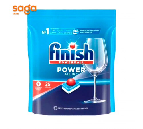 Капсулы для посудомоечной машины Finish Power 25шт.