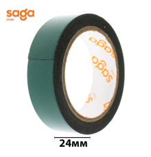 Клейкая лента/скотч, двухсторонняя, губка 2,4см 1/90