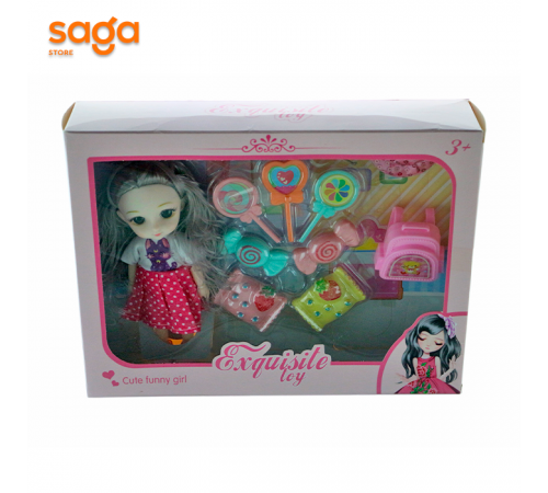 Кукла "Lolly Sweet" с конфетками 24*18*4,5см.1/288 YX205B Руки-ноги гнутся.