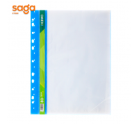 Файл L 80л (cиний) пластиковый, с вкладышами, 1/10/160