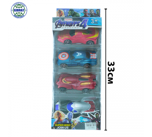 Машина Мстители в наборе-4шт. 546-122