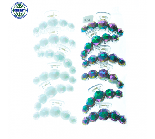 Набор заколок "Краб" в упаковке-12шт. 39-83