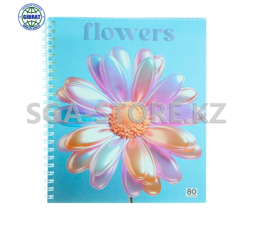 Тетрадь общая-А5, 80л, в клетку.