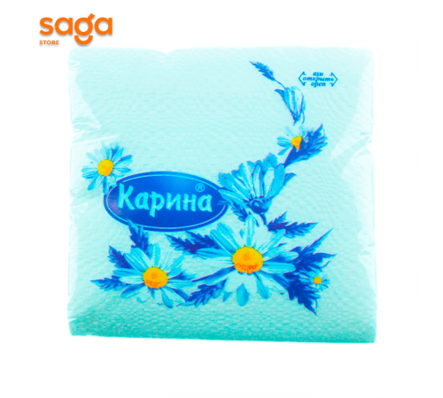 Салфетки бумажные Карина, 24*24см, 60шт.