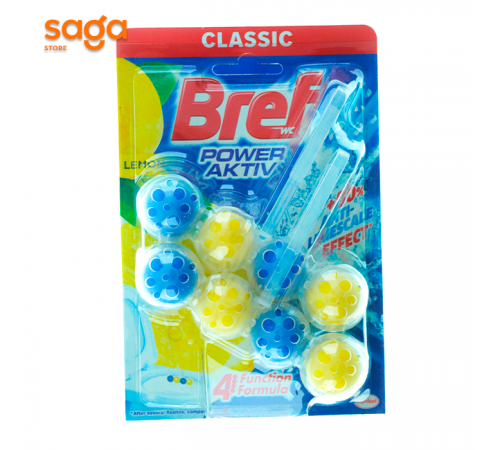 Блок для очищения унитаза Bref 2в1