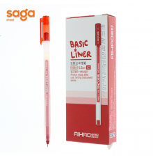 Ручка гелевая "Aihao", 0,5мм, красный 12/1728 8761