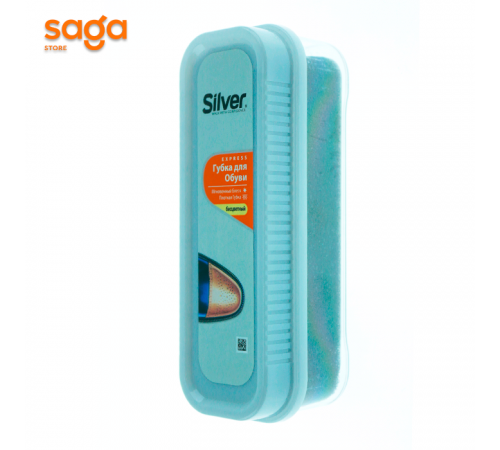 Крем Silver для обуви с губкой, бесцветный.