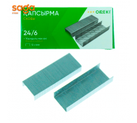 Скоба 24/6, в коробке-10 пачек, в пачке-1000шт. ON-7639.