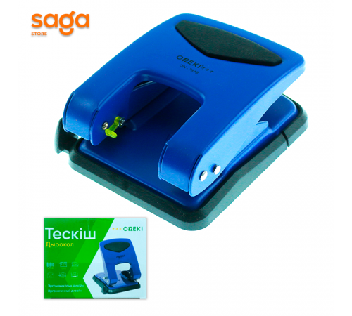 Дырокол, до 50 листов, диаметр-6мм, ON-7819.