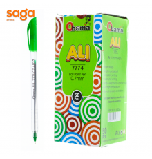 Ручка шариковая зеленый Обама ALI 7774. 50шт