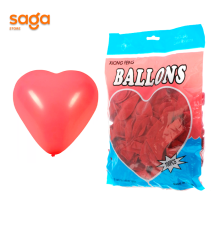 Шары надувные "Сердечки" BALLONS, в пачке-100шт. 1/200