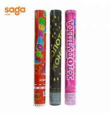 Хлопушка 40см. конфетти бумфети дождь из золота "Золотое конфетти"