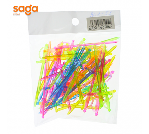 Шпажки пластиковые в пачке 50шт "Жемчуг" 1/400 302-51