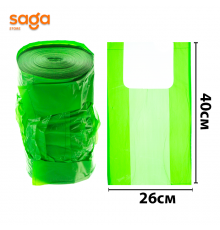 Пакет/Майка "Алматы", 3 нан/26*40см,в мешке-24 рулонов, 1000гр.