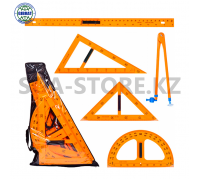 Линейки для доски, пластиковые, в наборе 5 предметов, KJ-1500