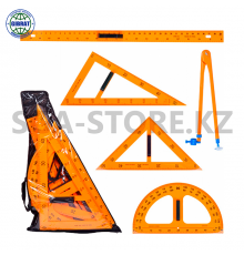 Линейки для доски, пластиковые, в наборе 5 предметов, KJ-1500