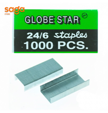 Скобы для канцелярских степлеров, в коробке-20 пачек, в пачке-1000шт. 24/6