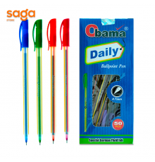 Ручка шариковая"Daily", синий, 0,7мм, в коробке-50шт.