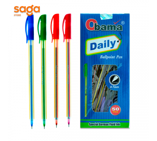 Ручка шариковая"Daily", синий, 0,7мм, в коробке-50шт.