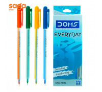 Ручка шариковая "Doms", синий, в коробке-12шт. 3411.