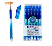 Ручка стираемая 0.5мм синяя, в упаковке-12/144/1728 GM-303.