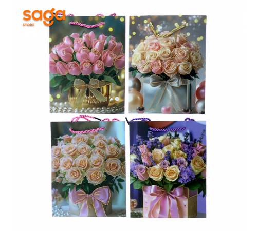 Пакет бумажный 18*23*8см 1/12/720