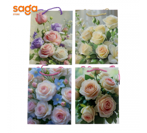 Пакет бумажный 18*23*8см 1/12/720