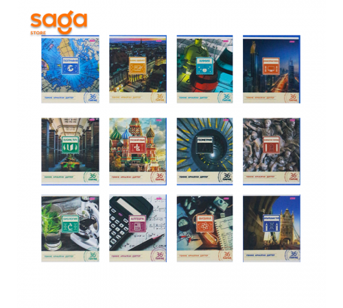 Тетрадь предметная 36л КАЗ (Yalong) 1/48 7036 H-307