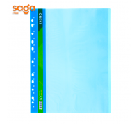 Файл L 10л (cиний) пластиковый, с вкладышами, 1/10/500