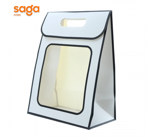 Пакет подарочный с окошком 22*30см F-1 1/12/720