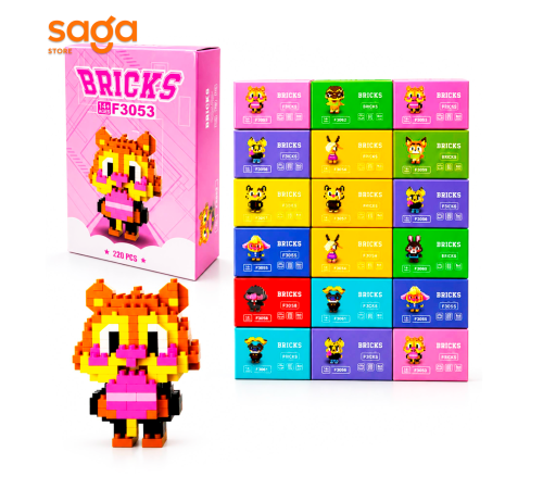 Конструктор Bricks Лего Мини Фигурка 928130-928131 (18х 576шт)