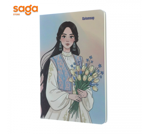 Блокнот на резинке, А5, в клетку, 2025-2 1/96