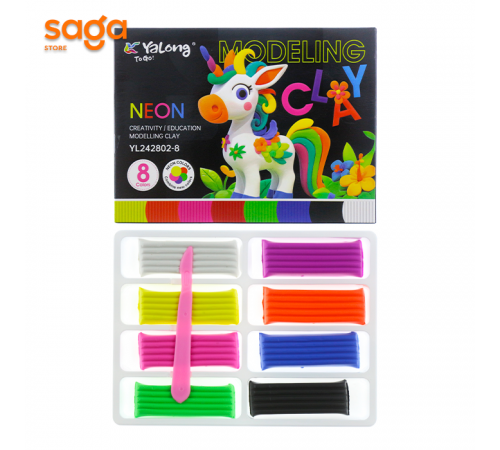 Пластилин 8цв YL242802-8цв