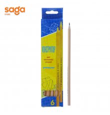 Карандаши простые чернографитные Конструктор 109-6шт