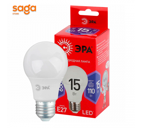 Лампочка 15w, E27, ЭРА
