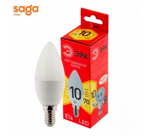 Лампочка 10w, E14, ЭРА