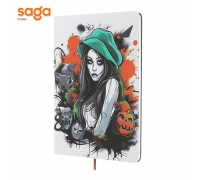 Блокнот на резинке, А5 в клетку, HALLOWEEN, SH-A52506