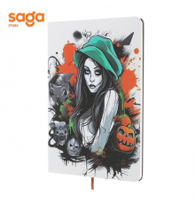 Блокнот на резинке, А5 в клетку, HALLOWEEN, SH-A52506