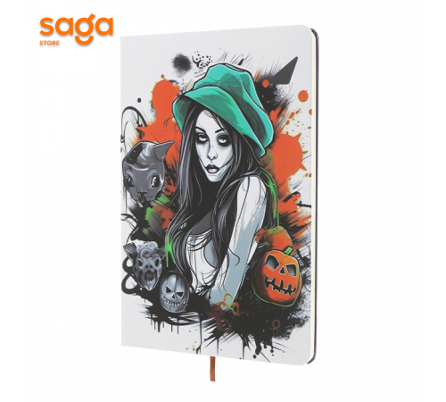 Блокнот на резинке, А5 в клетку, HALLOWEEN, SH-A52506