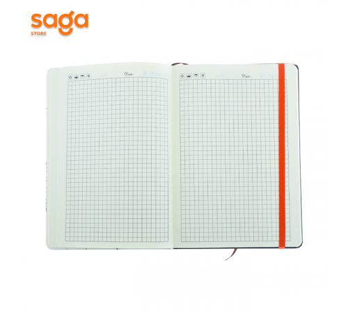 Блокнот на резинке, А5 в клетку, HALLOWEEN, SH-A52506